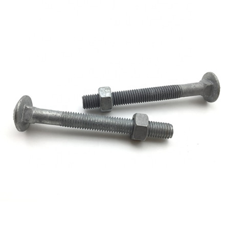DIN603 Piulițe și șuruburi pentru cărucior cu gât pătrat din oțel inoxidabil pentru construcții din oțel