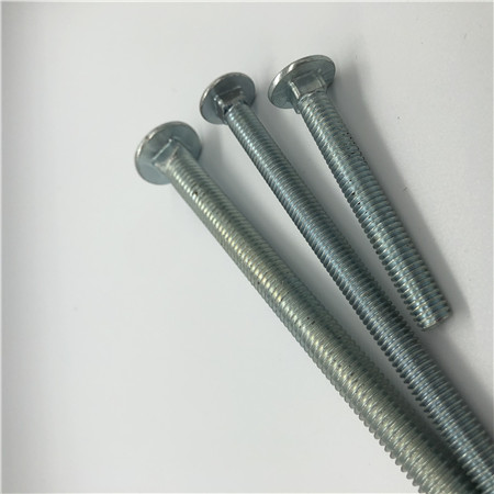 Oțel carbon zincat zincat ISO 8677 M5 șuruburi cu șuvițe pentru gât pătrat