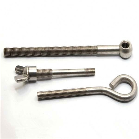 Șuruburi pentru inel cu schele de oțel forjat cu picătură, cu știft și șaibă și cu clemă M12 X 210